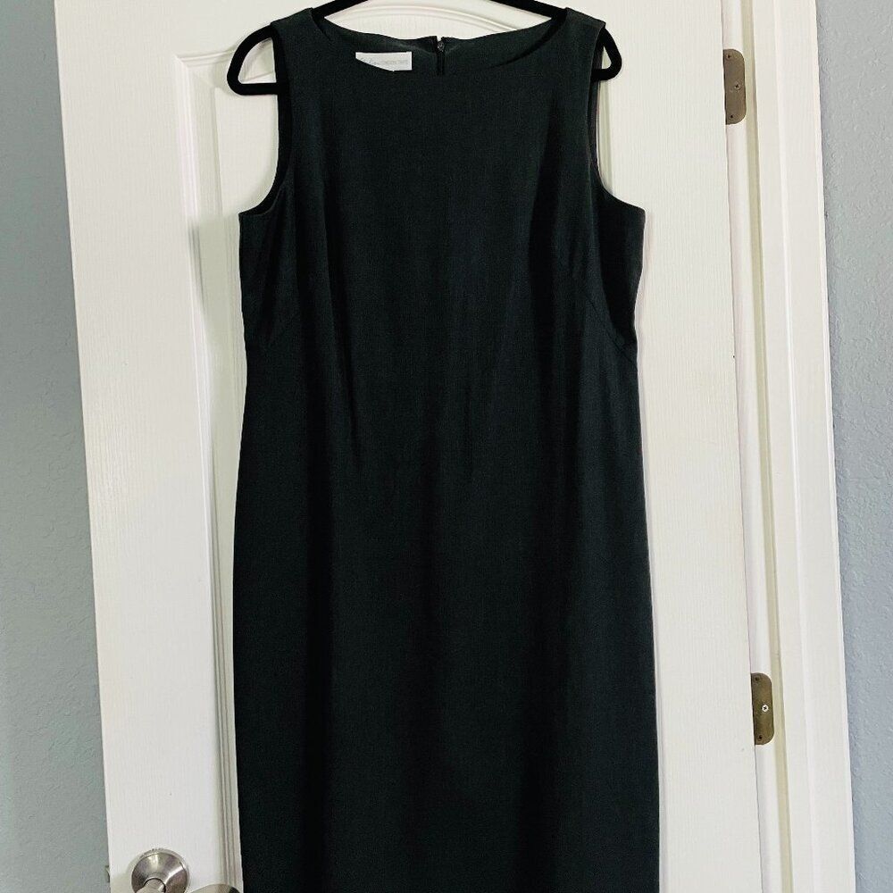 Studio by London Times Charcoal Gray Sheath Dress Size 16 Career - Picture 1 of 8
